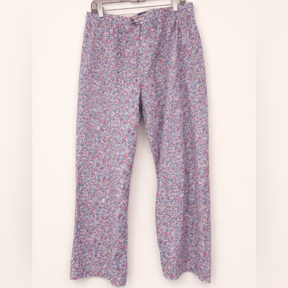 Gap Floral Print Relaxed Pants - Pink & Blue